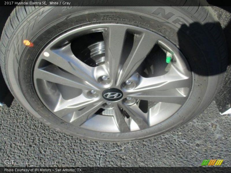 White / Gray 2017 Hyundai Elantra SE