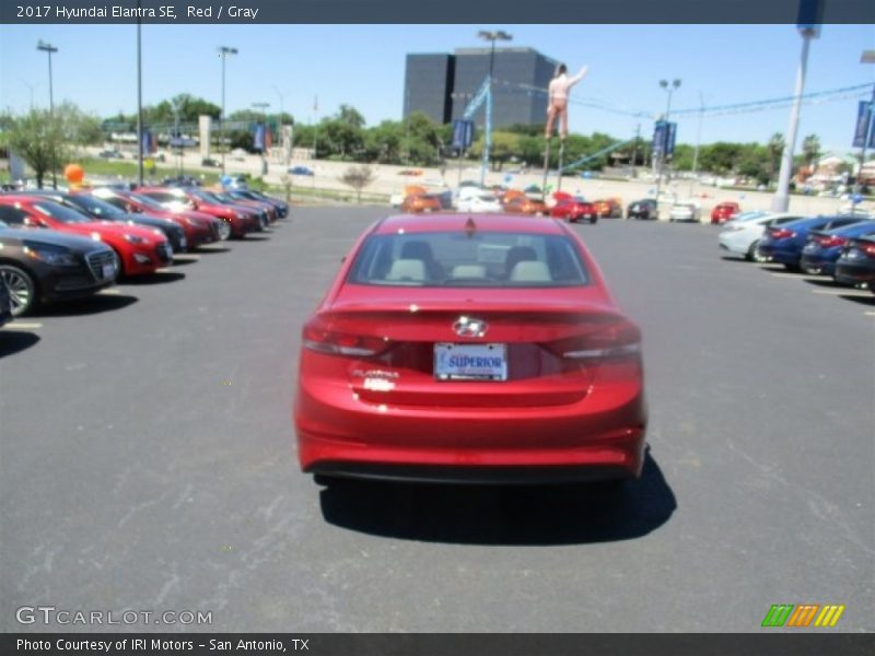 Red / Gray 2017 Hyundai Elantra SE