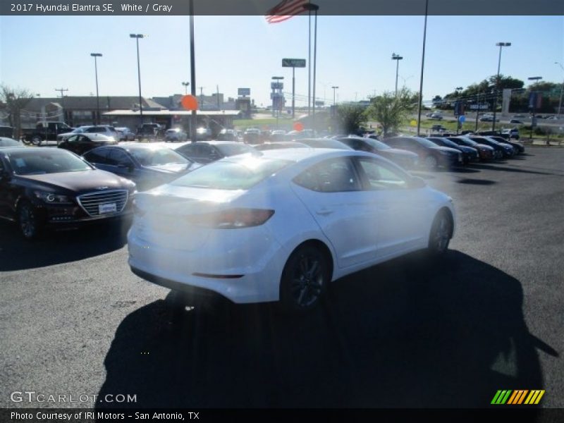White / Gray 2017 Hyundai Elantra SE