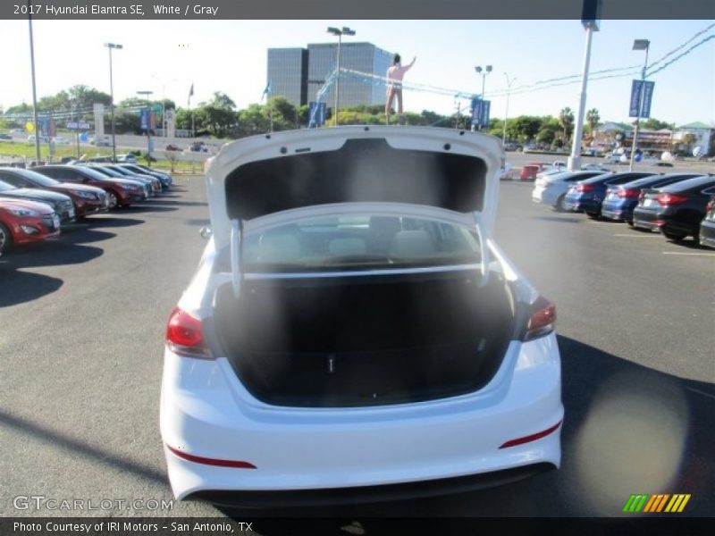 White / Gray 2017 Hyundai Elantra SE