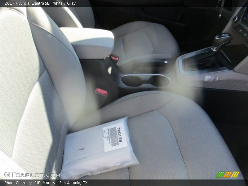 White / Gray 2017 Hyundai Elantra SE