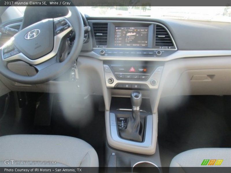White / Gray 2017 Hyundai Elantra SE