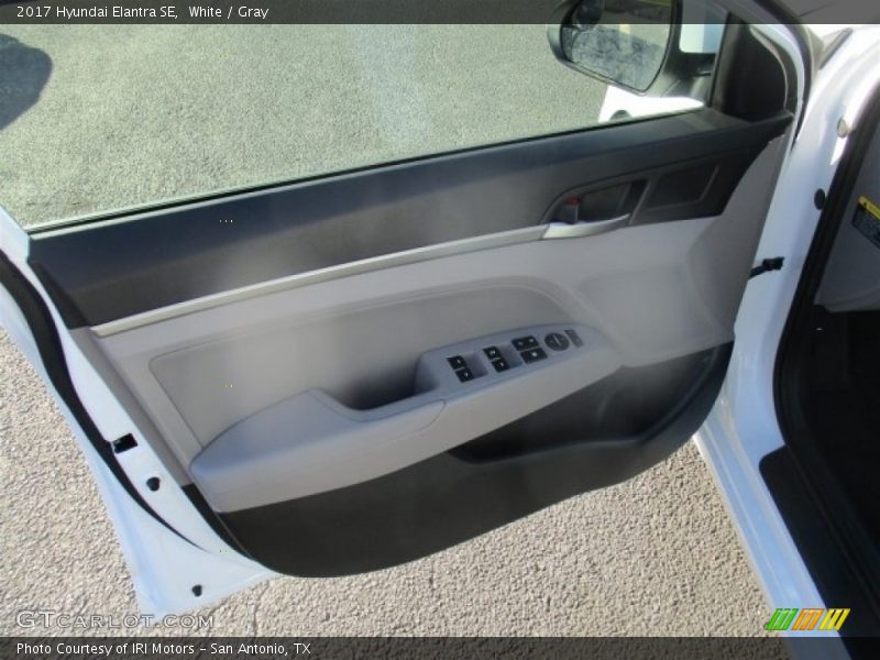 White / Gray 2017 Hyundai Elantra SE