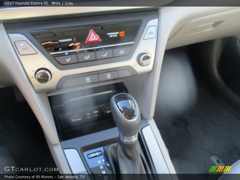White / Gray 2017 Hyundai Elantra SE