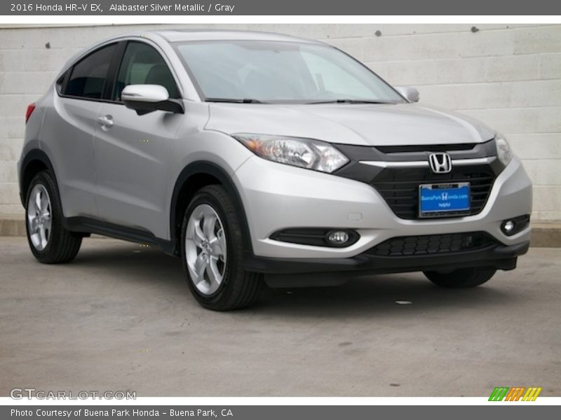 Alabaster Silver Metallic / Gray 2016 Honda HR-V EX