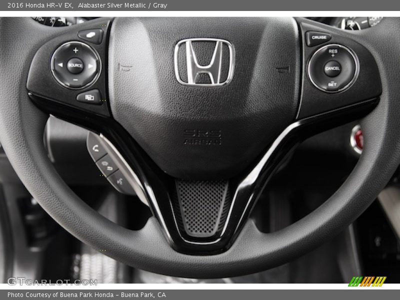 Alabaster Silver Metallic / Gray 2016 Honda HR-V EX