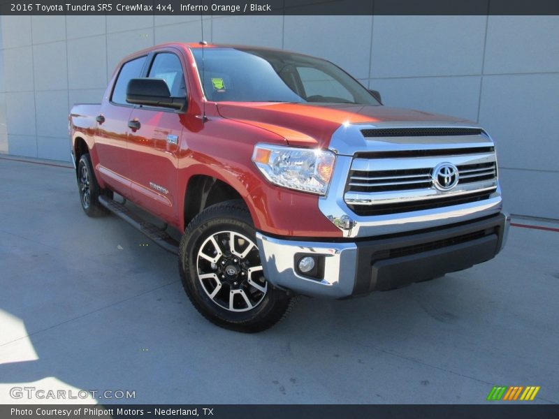 Inferno Orange / Black 2016 Toyota Tundra SR5 CrewMax 4x4