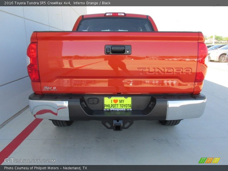 Inferno Orange / Black 2016 Toyota Tundra SR5 CrewMax 4x4