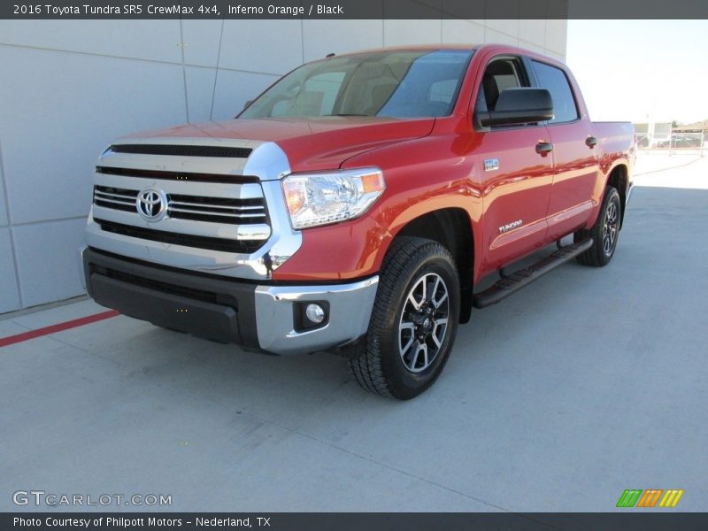 Inferno Orange / Black 2016 Toyota Tundra SR5 CrewMax 4x4