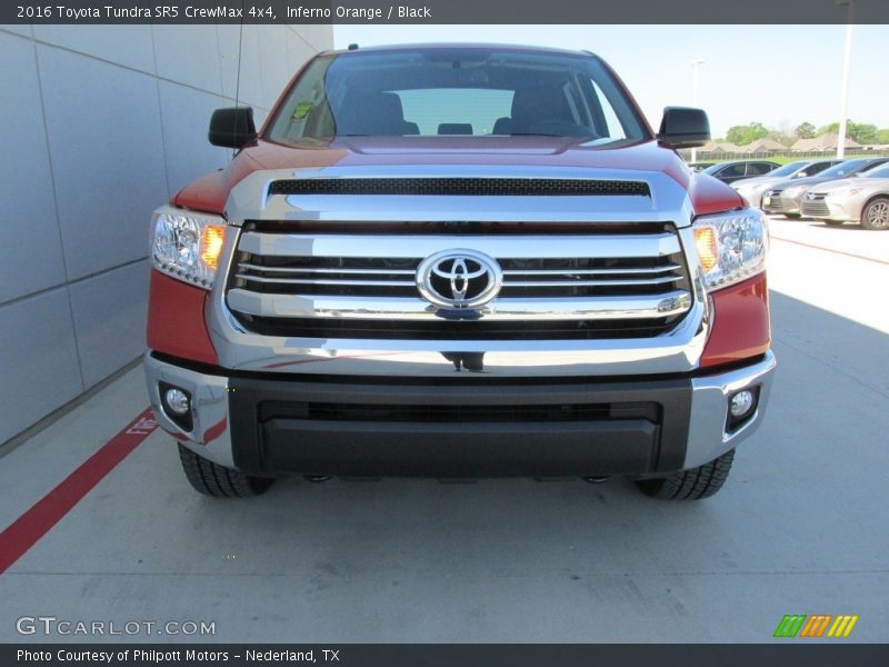 Inferno Orange / Black 2016 Toyota Tundra SR5 CrewMax 4x4