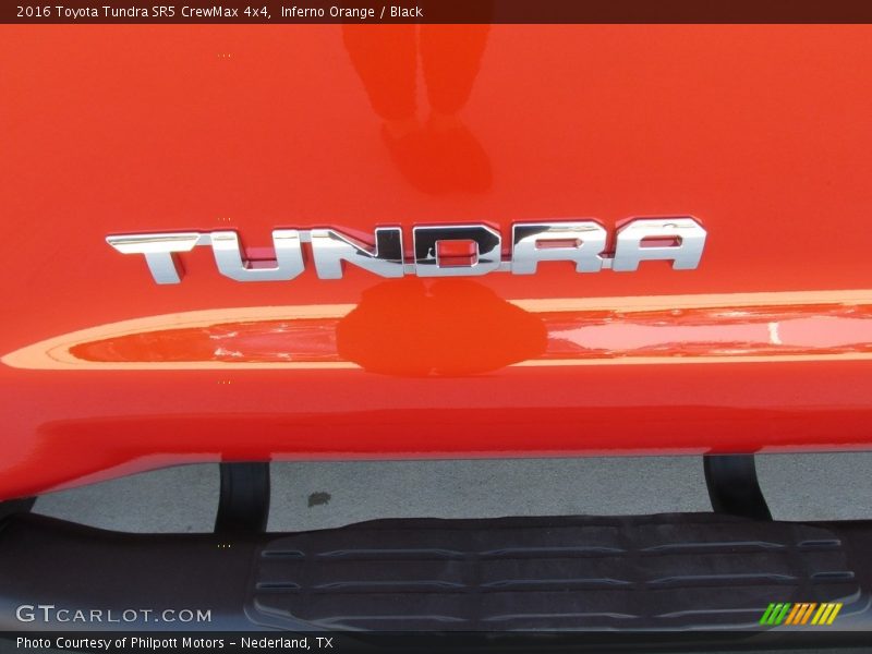 Inferno Orange / Black 2016 Toyota Tundra SR5 CrewMax 4x4