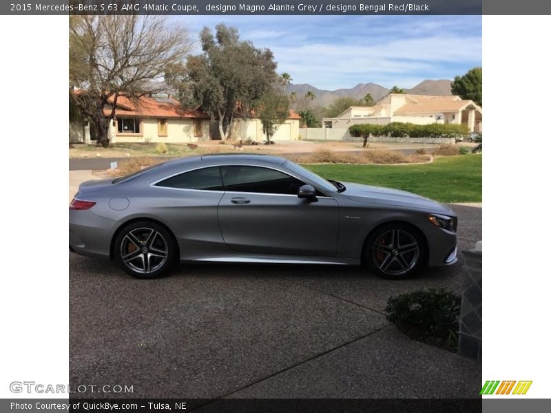 designo Magno Alanite Grey / designo Bengal Red/Black 2015 Mercedes-Benz S 63 AMG 4Matic Coupe