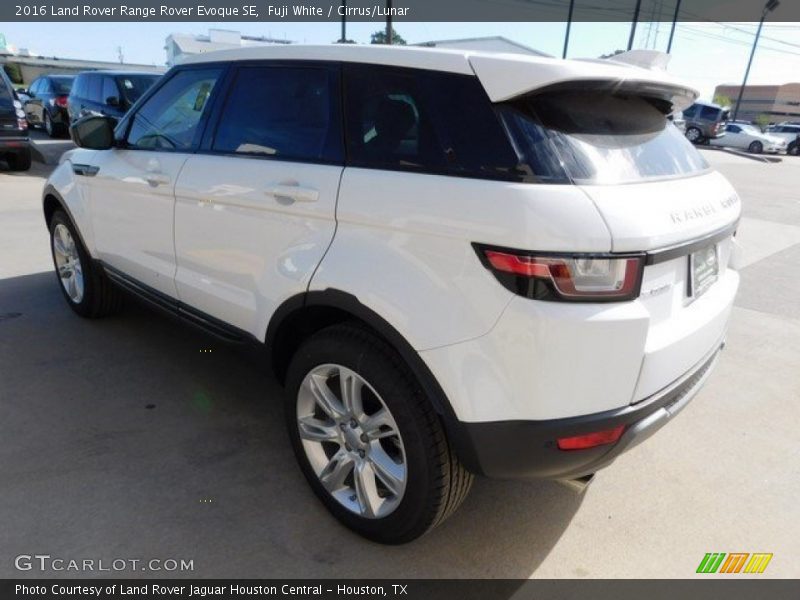 Fuji White / Cirrus/Lunar 2016 Land Rover Range Rover Evoque SE