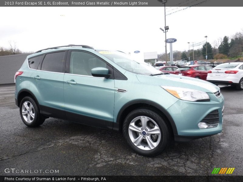 Frosted Glass Metallic / Medium Light Stone 2013 Ford Escape SE 1.6L EcoBoost