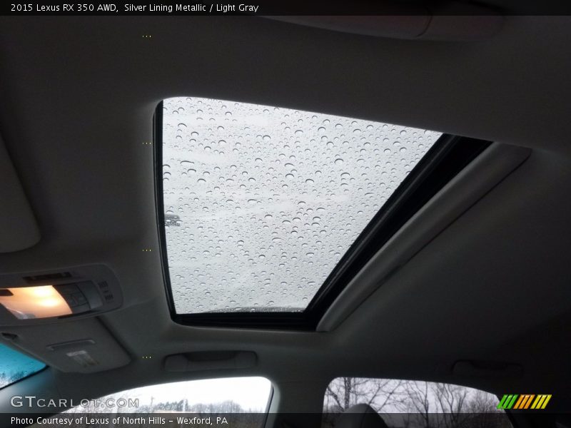Silver Lining Metallic / Light Gray 2015 Lexus RX 350 AWD