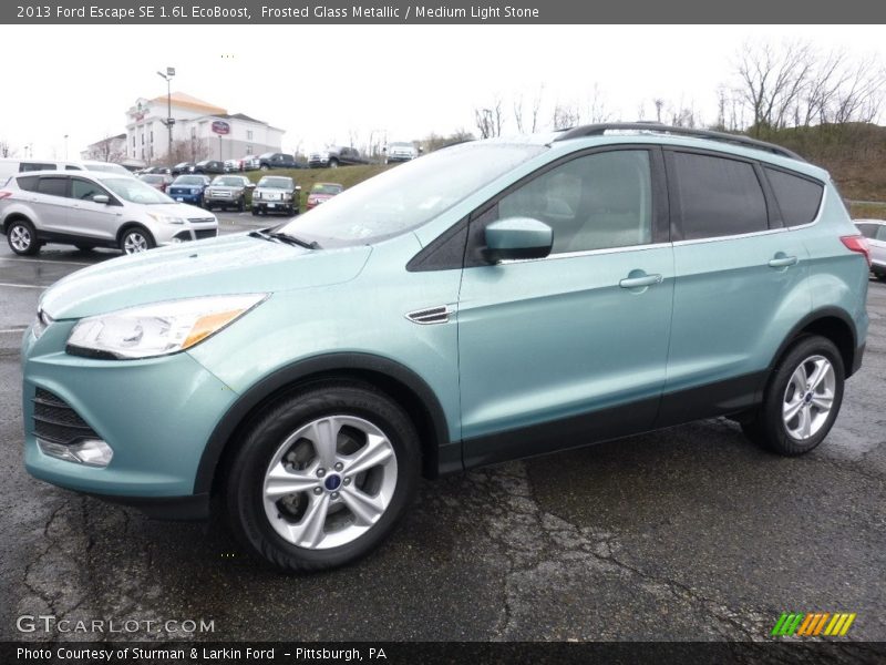 Frosted Glass Metallic / Medium Light Stone 2013 Ford Escape SE 1.6L EcoBoost