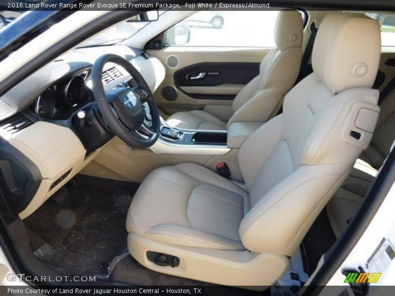 Front Seat of 2016 Range Rover Evoque SE Premium Package