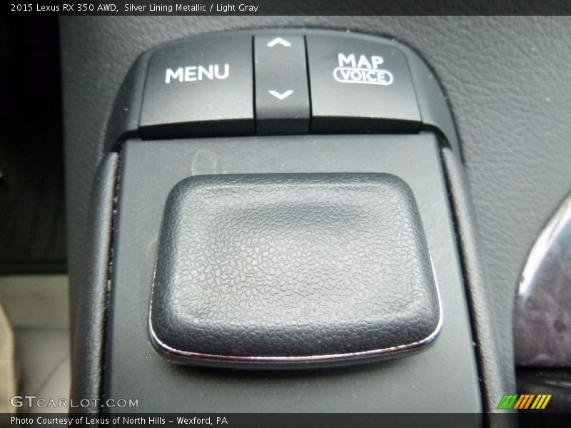 Silver Lining Metallic / Light Gray 2015 Lexus RX 350 AWD