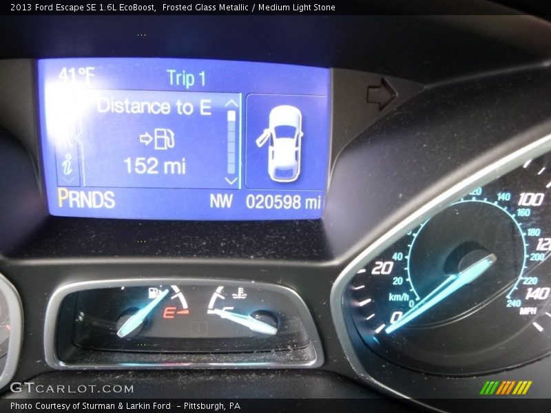 Frosted Glass Metallic / Medium Light Stone 2013 Ford Escape SE 1.6L EcoBoost