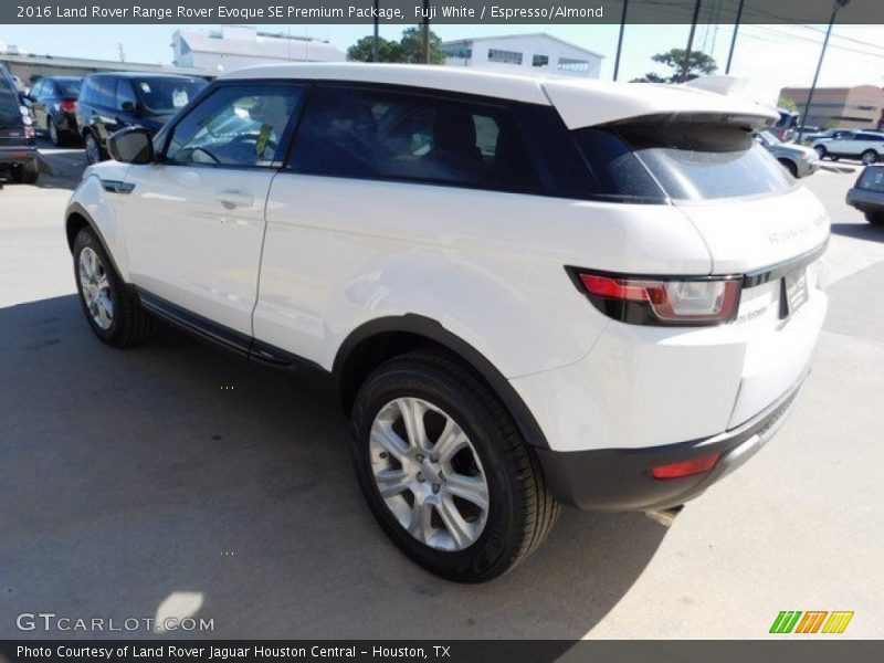 Fuji White / Espresso/Almond 2016 Land Rover Range Rover Evoque SE Premium Package