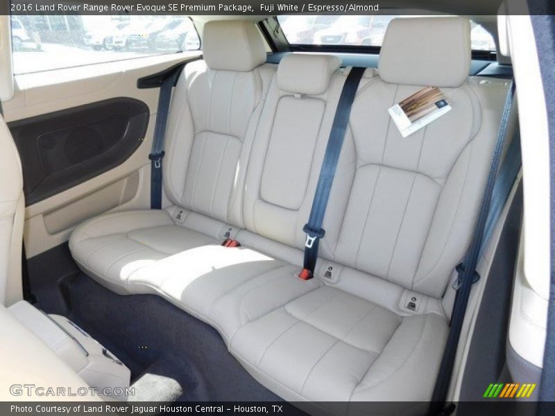 Rear Seat of 2016 Range Rover Evoque SE Premium Package