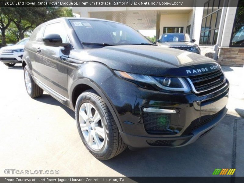 Santorini Black Metalllic / Ebony/Ebony 2016 Land Rover Range Rover Evoque SE Premium Package