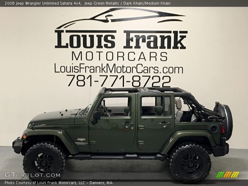 Jeep Green Metallic / Dark Khaki/Medium Khaki 2008 Jeep Wrangler Unlimited Sahara 4x4
