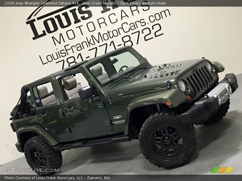 Jeep Green Metallic / Dark Khaki/Medium Khaki 2008 Jeep Wrangler Unlimited Sahara 4x4