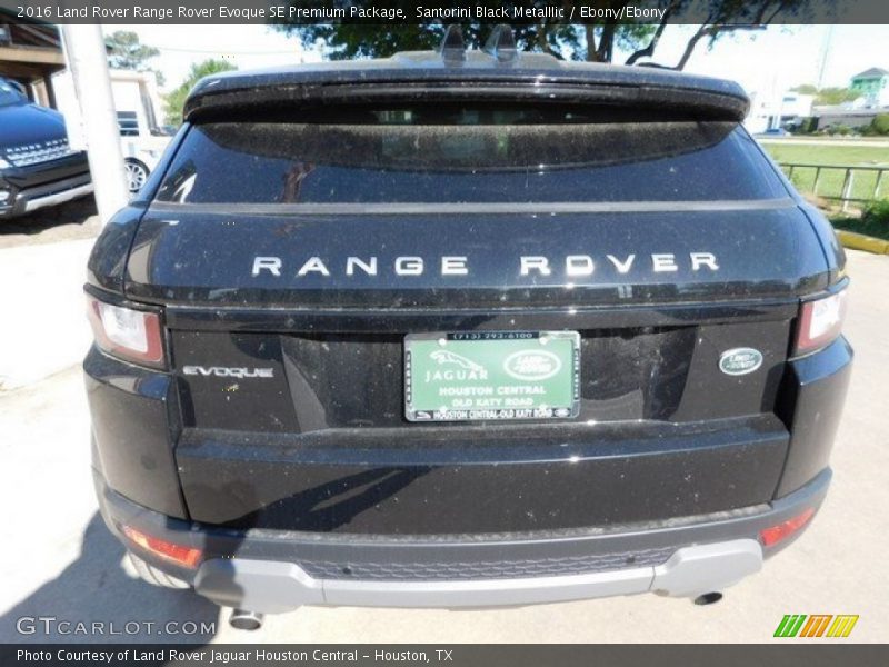 Santorini Black Metalllic / Ebony/Ebony 2016 Land Rover Range Rover Evoque SE Premium Package