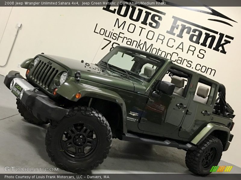 Jeep Green Metallic / Dark Khaki/Medium Khaki 2008 Jeep Wrangler Unlimited Sahara 4x4