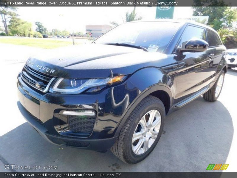 Santorini Black Metalllic / Ebony/Ebony 2016 Land Rover Range Rover Evoque SE Premium Package