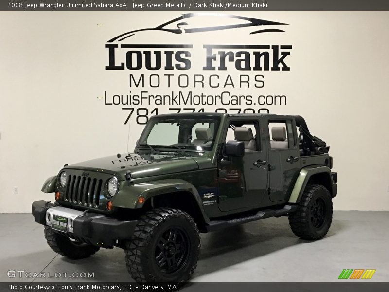 Jeep Green Metallic / Dark Khaki/Medium Khaki 2008 Jeep Wrangler Unlimited Sahara 4x4
