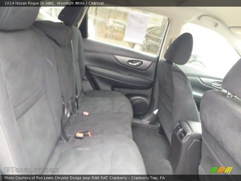 Moonlight White / Charcoal 2014 Nissan Rogue SV AWD