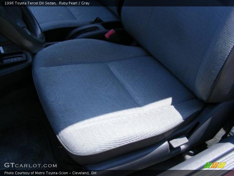 Ruby Pearl / Gray 1996 Toyota Tercel DX Sedan