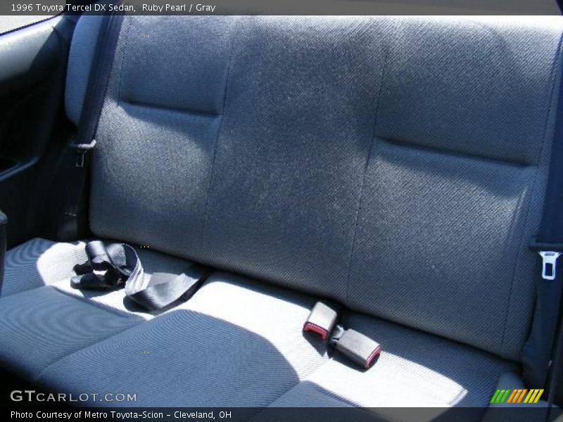 Ruby Pearl / Gray 1996 Toyota Tercel DX Sedan