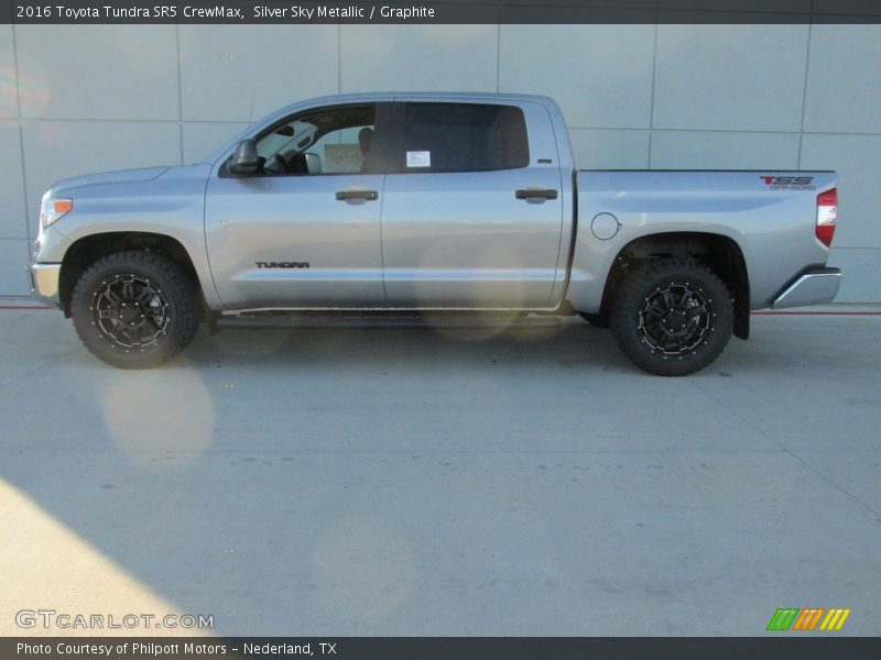 Silver Sky Metallic / Graphite 2016 Toyota Tundra SR5 CrewMax