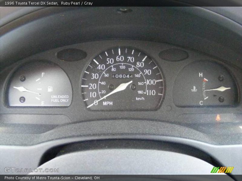 Ruby Pearl / Gray 1996 Toyota Tercel DX Sedan