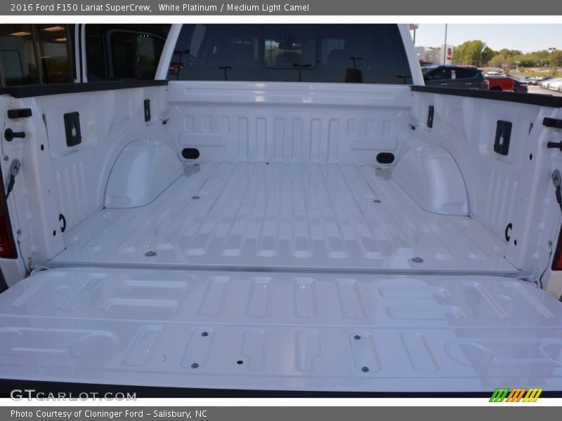 White Platinum / Medium Light Camel 2016 Ford F150 Lariat SuperCrew