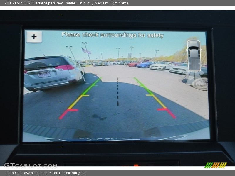 White Platinum / Medium Light Camel 2016 Ford F150 Lariat SuperCrew