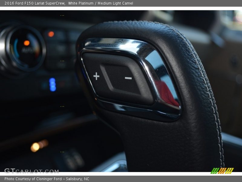 White Platinum / Medium Light Camel 2016 Ford F150 Lariat SuperCrew
