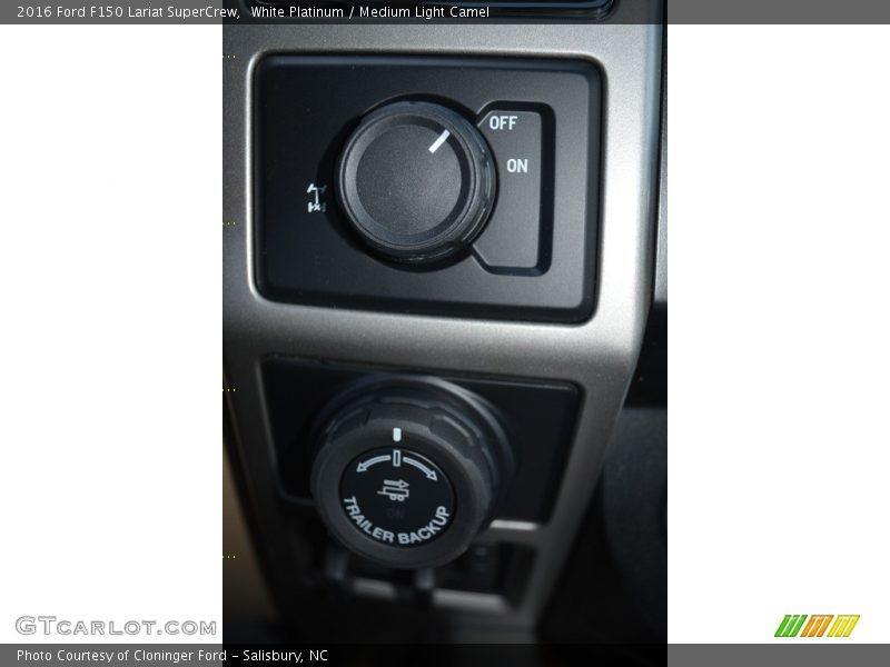 White Platinum / Medium Light Camel 2016 Ford F150 Lariat SuperCrew