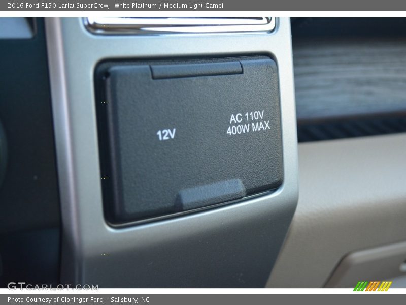 White Platinum / Medium Light Camel 2016 Ford F150 Lariat SuperCrew