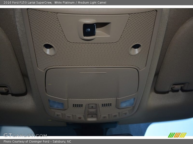 White Platinum / Medium Light Camel 2016 Ford F150 Lariat SuperCrew