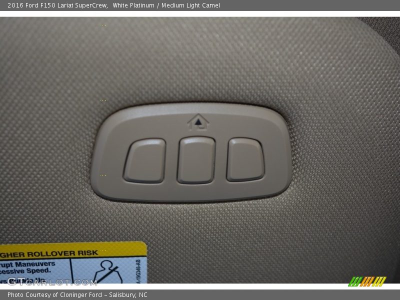 White Platinum / Medium Light Camel 2016 Ford F150 Lariat SuperCrew