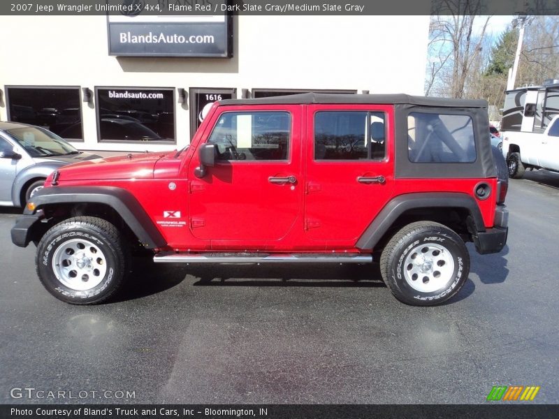 Flame Red / Dark Slate Gray/Medium Slate Gray 2007 Jeep Wrangler Unlimited X 4x4