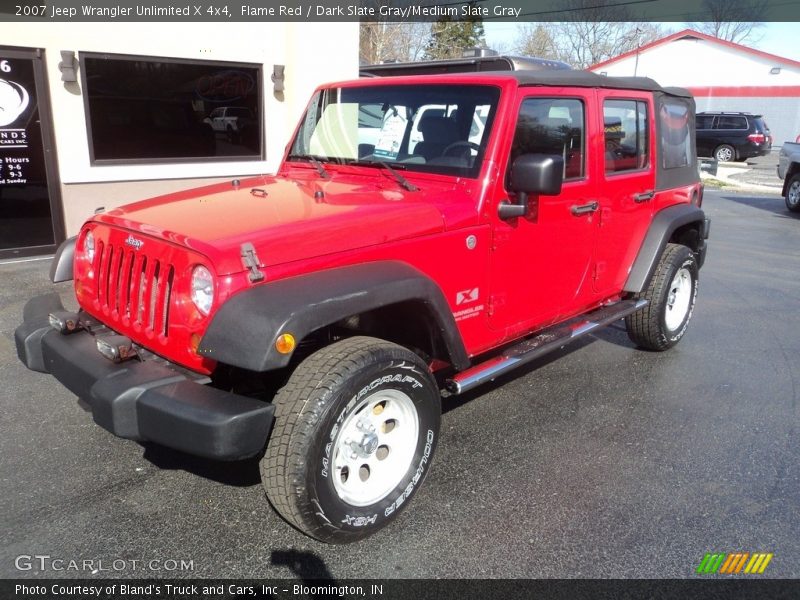 Flame Red / Dark Slate Gray/Medium Slate Gray 2007 Jeep Wrangler Unlimited X 4x4