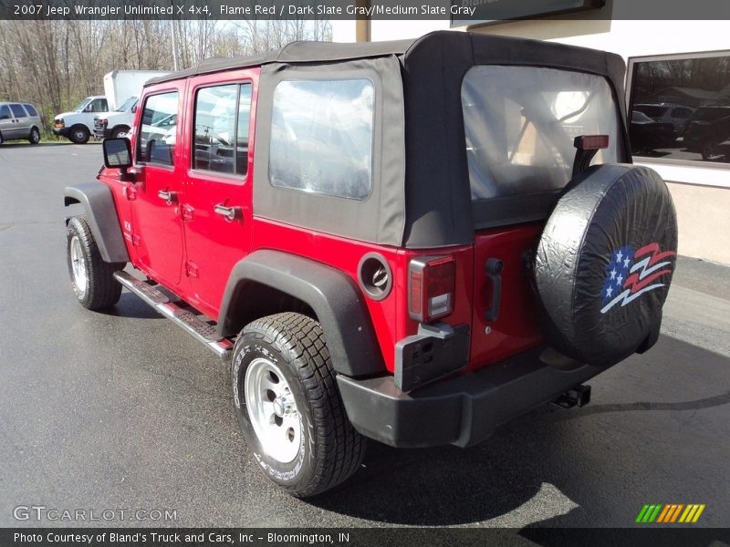 Flame Red / Dark Slate Gray/Medium Slate Gray 2007 Jeep Wrangler Unlimited X 4x4