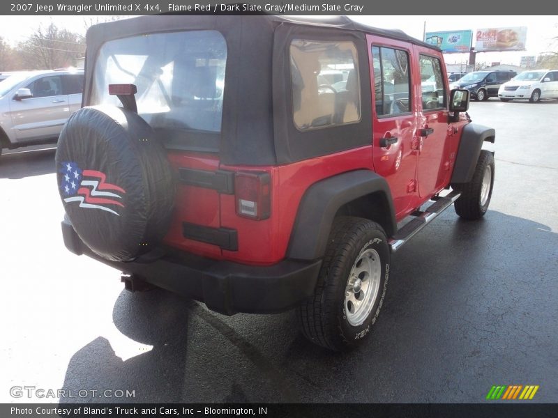 Flame Red / Dark Slate Gray/Medium Slate Gray 2007 Jeep Wrangler Unlimited X 4x4