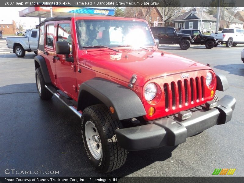 Flame Red / Dark Slate Gray/Medium Slate Gray 2007 Jeep Wrangler Unlimited X 4x4