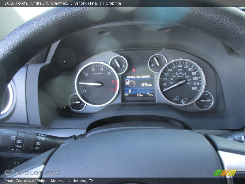 Silver Sky Metallic / Graphite 2016 Toyota Tundra SR5 CrewMax